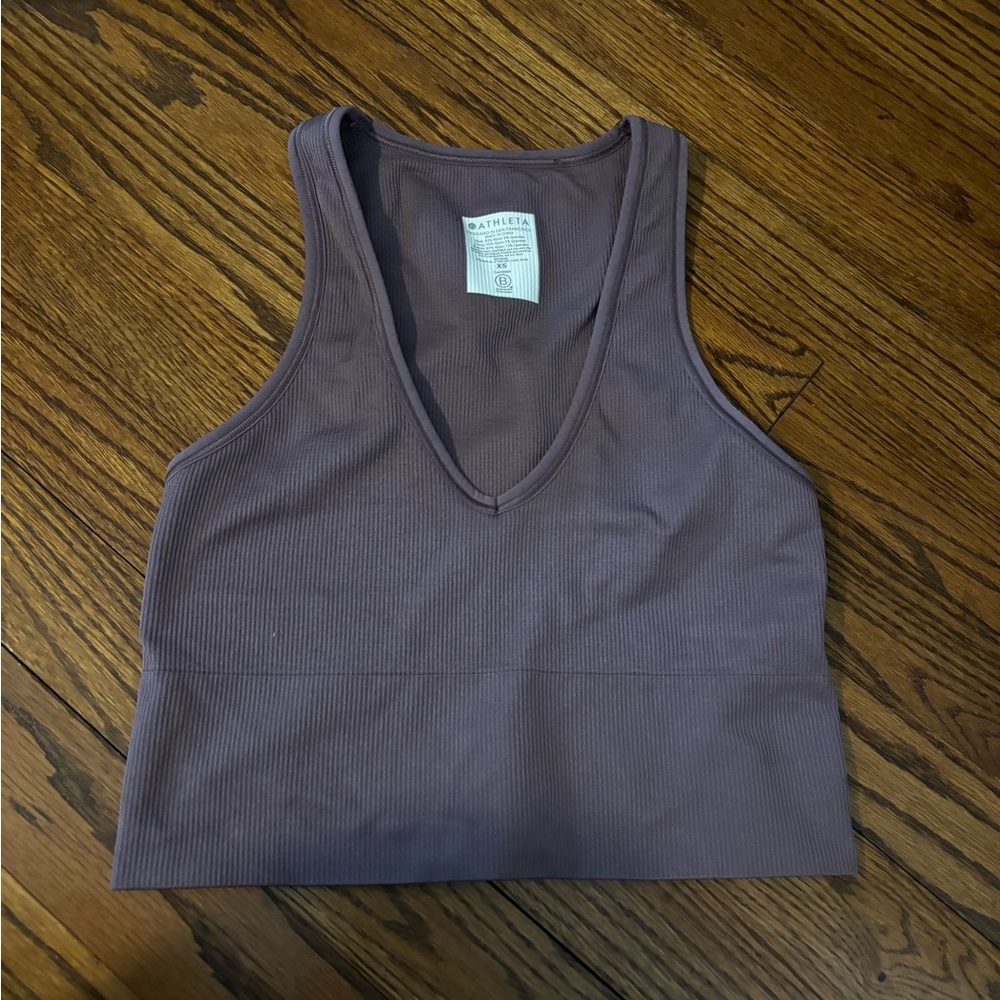 Athleta Aurora Seamless Crop Rib Top